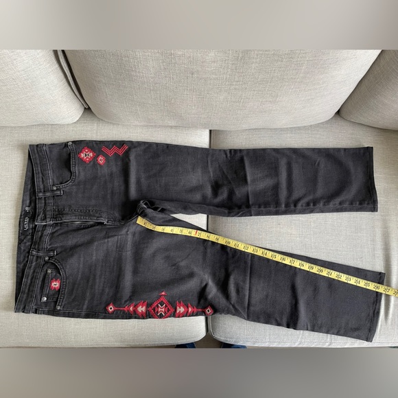 Lauren Ralph Lauren black jeans with embroidery size 12 - Picture 5 of 5